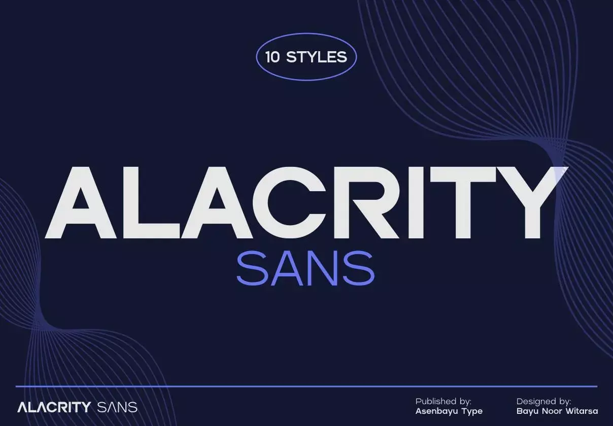 Alacrity Sans Fonts Family