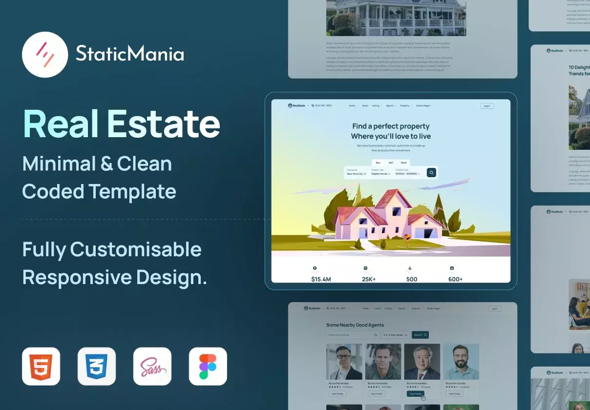 RealStatic - Real State Website Template