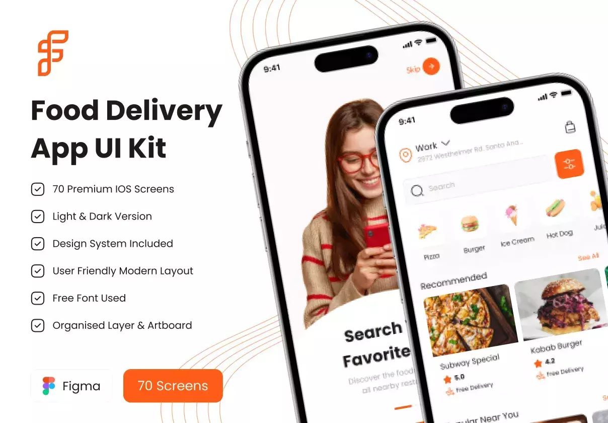 Food Delivery App UI Kit