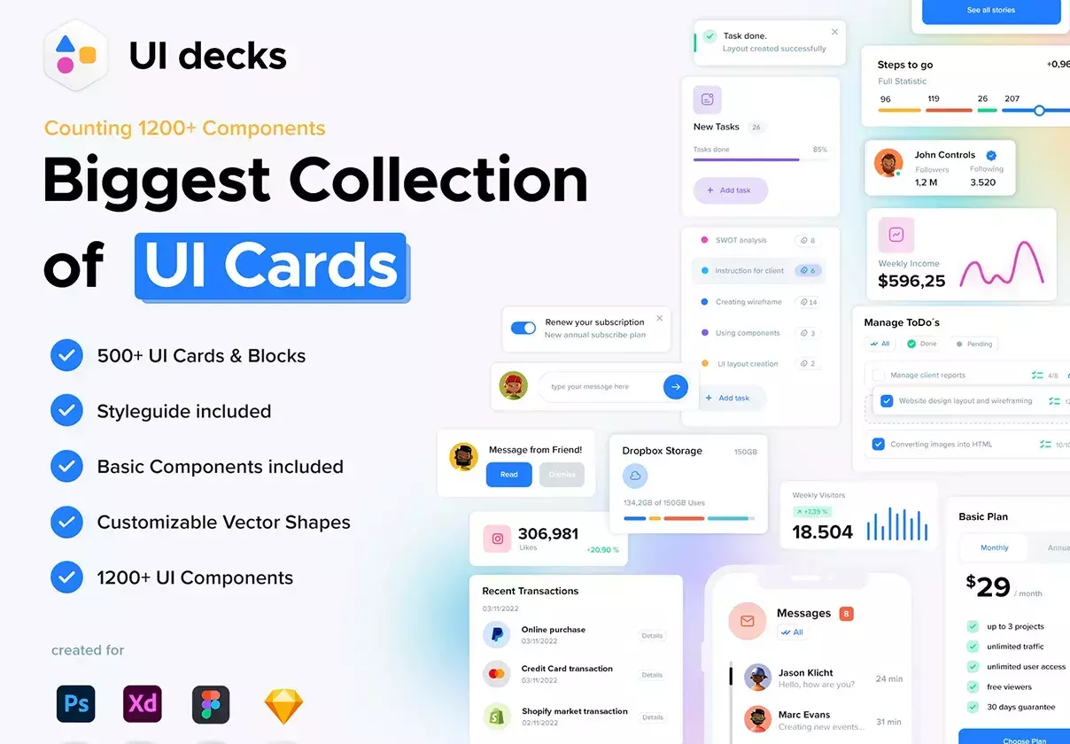 UI Decks - Cards and Blocks