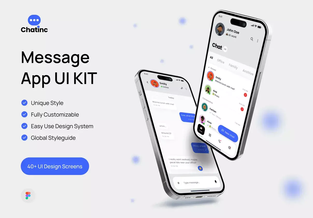 Chatinc - Message App UI KIT