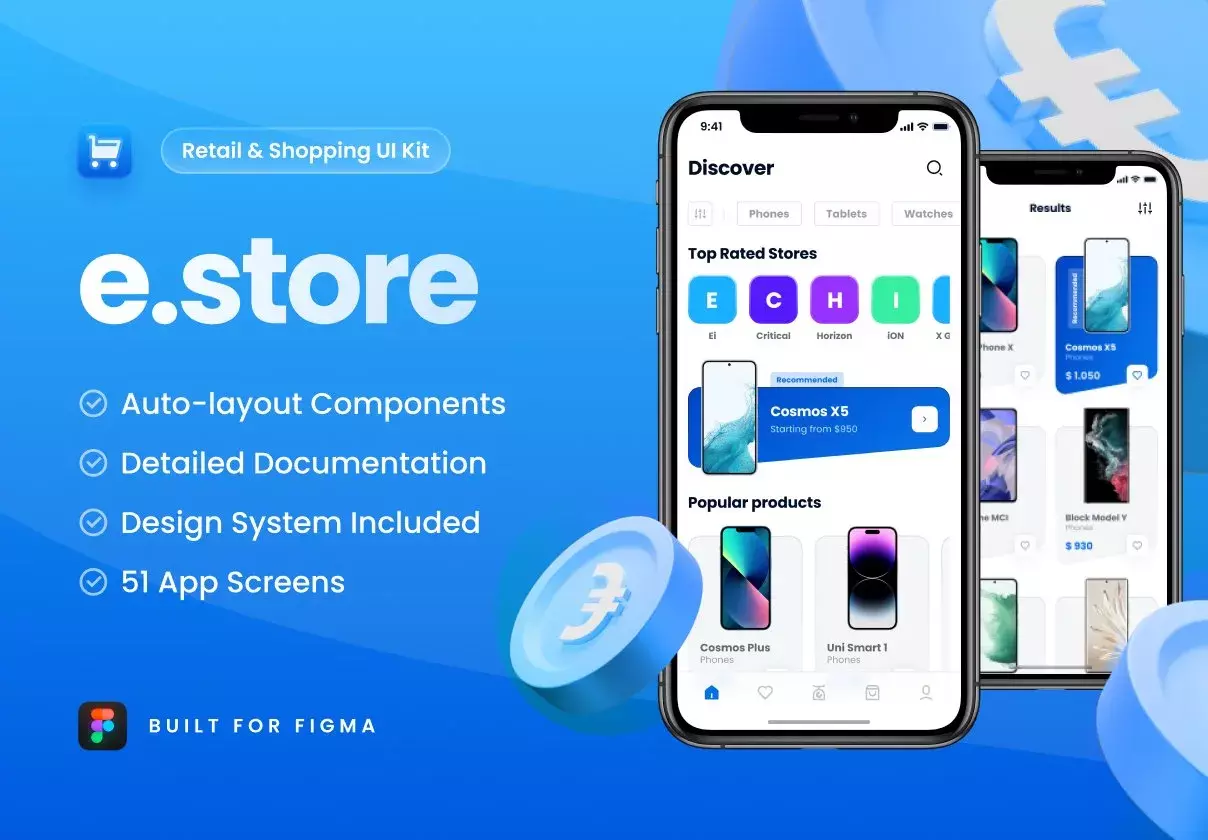 e.Store - Ecommerce App UI Kit