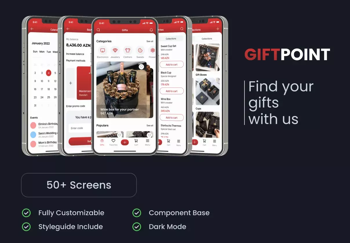 Gift Point App UI Kit