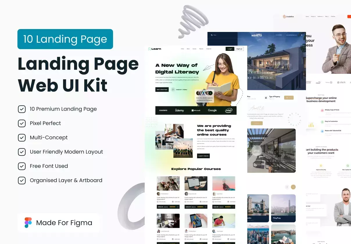 Landing Page Collection Web UI Kit