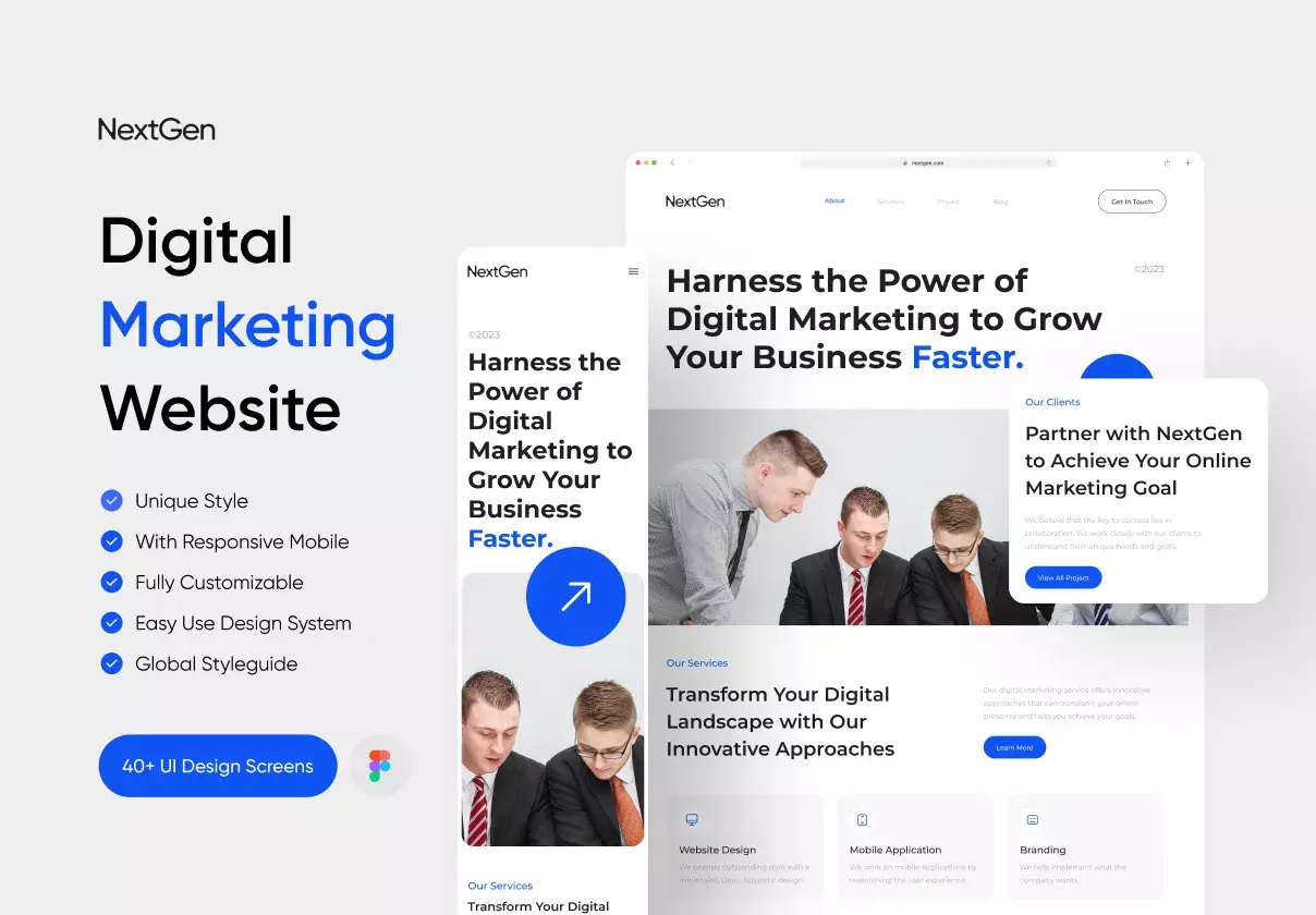 Nextgen - Digital Marketing Website UI KIT