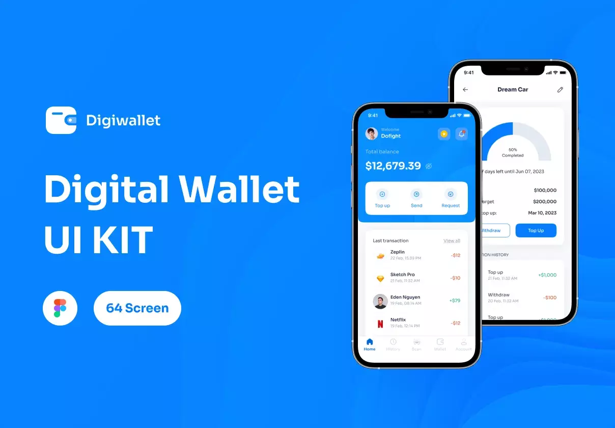 Digital Wallet App UI KIT