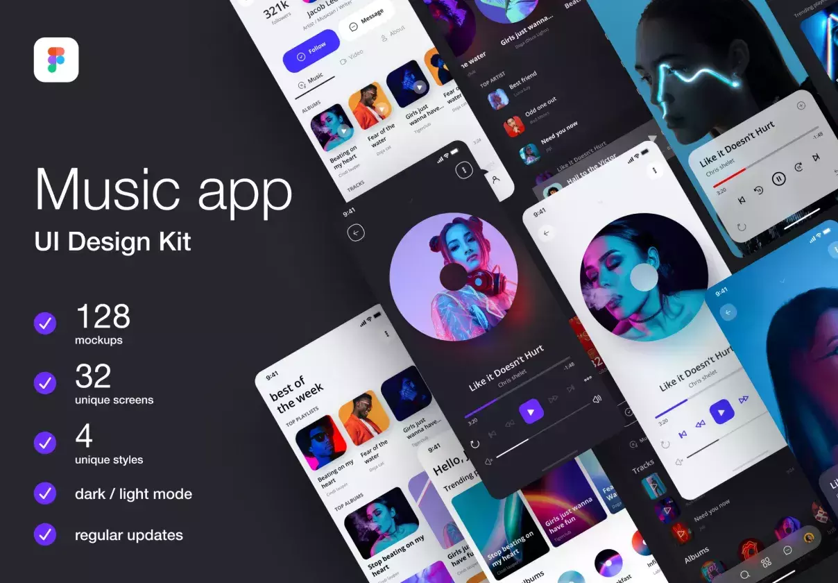 Music app UI Kit