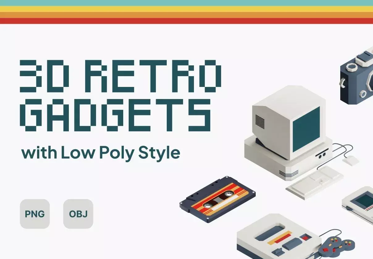 3D Retro Gadgets