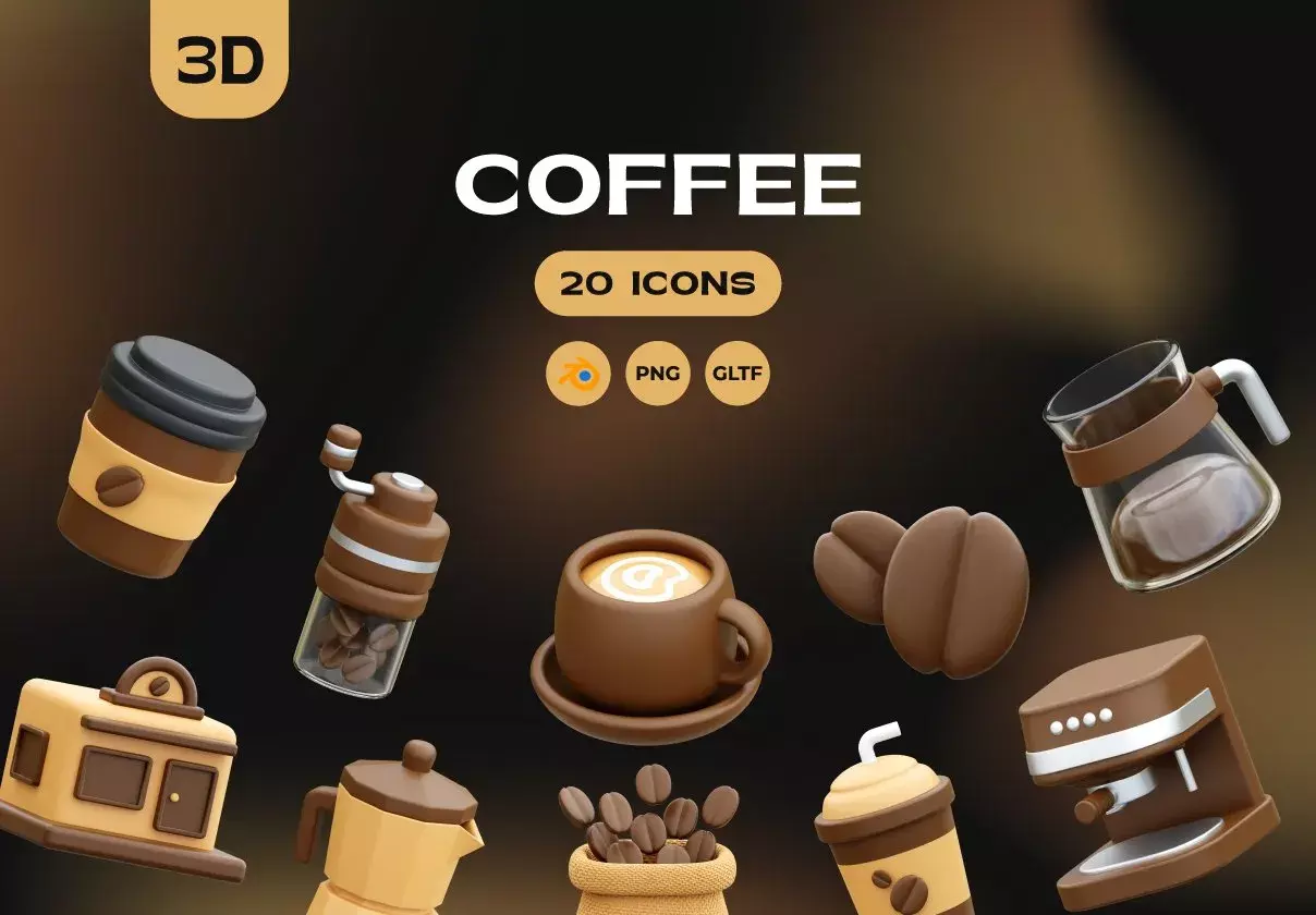 Coffee 3D Icons