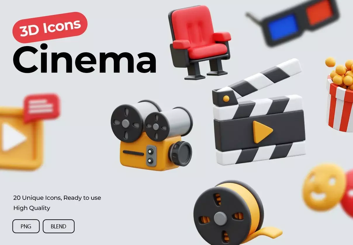 Cinema 3D Icons