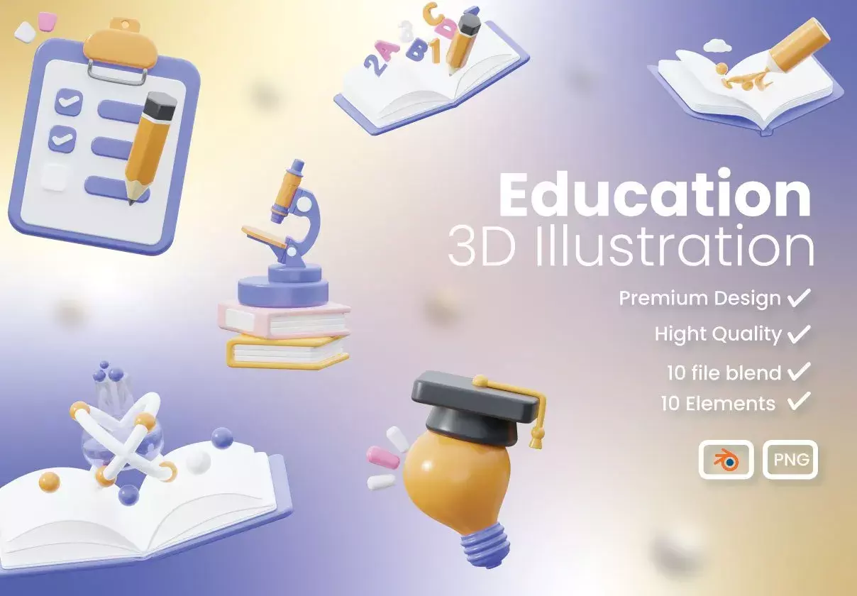 Education - 3d Cute Education