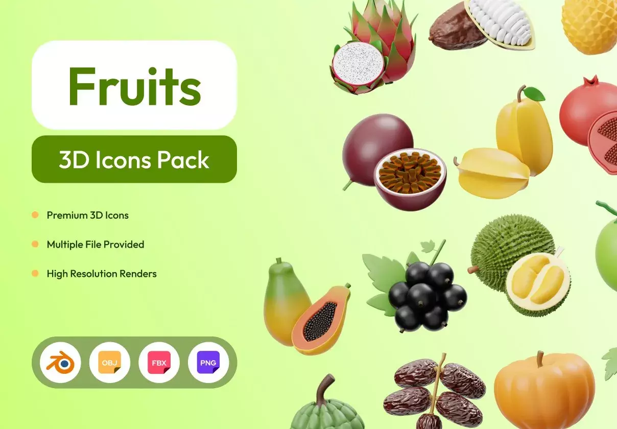 Fruits 3D Icon