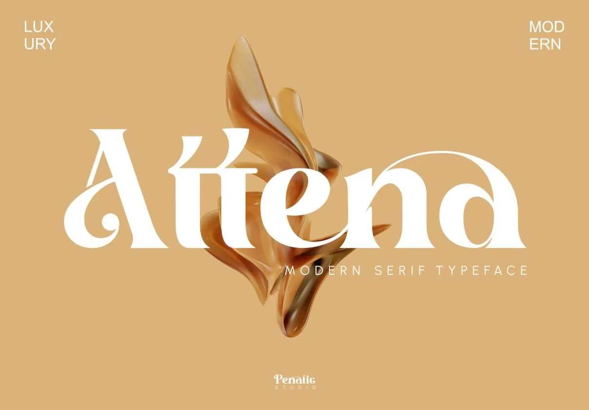 Attena _ modern serif typeface