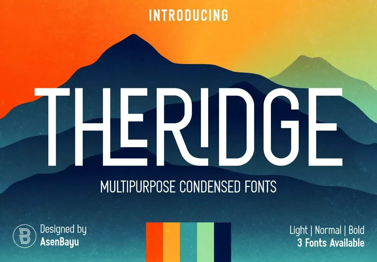 Theridge Fonts Family