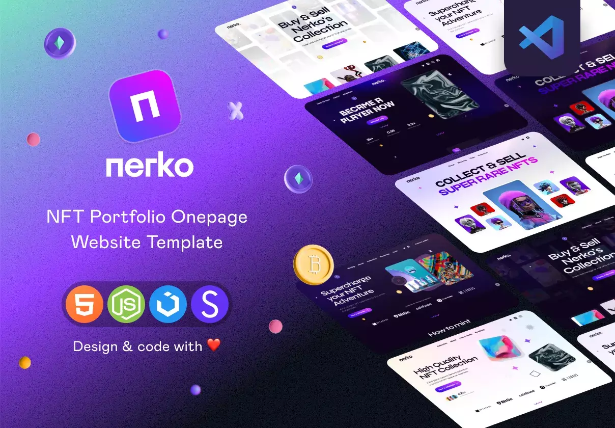 Nerko - NFT Portfolio Landing Page