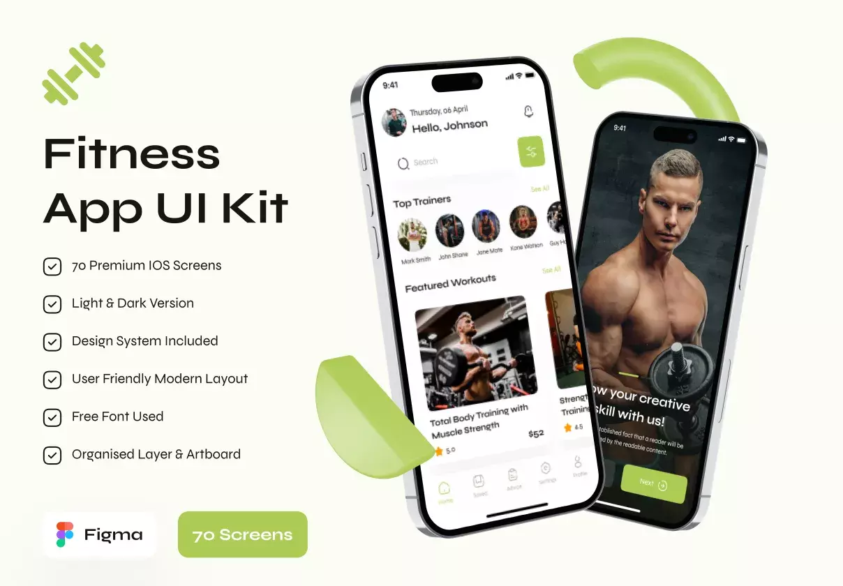 Fitness & Workout App UI Kit