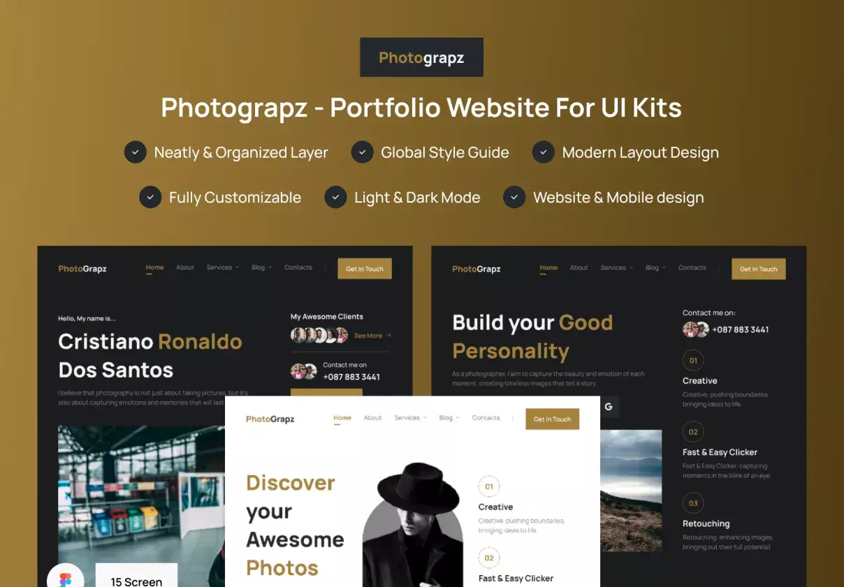 PhotoGrapz - Personal Website Template