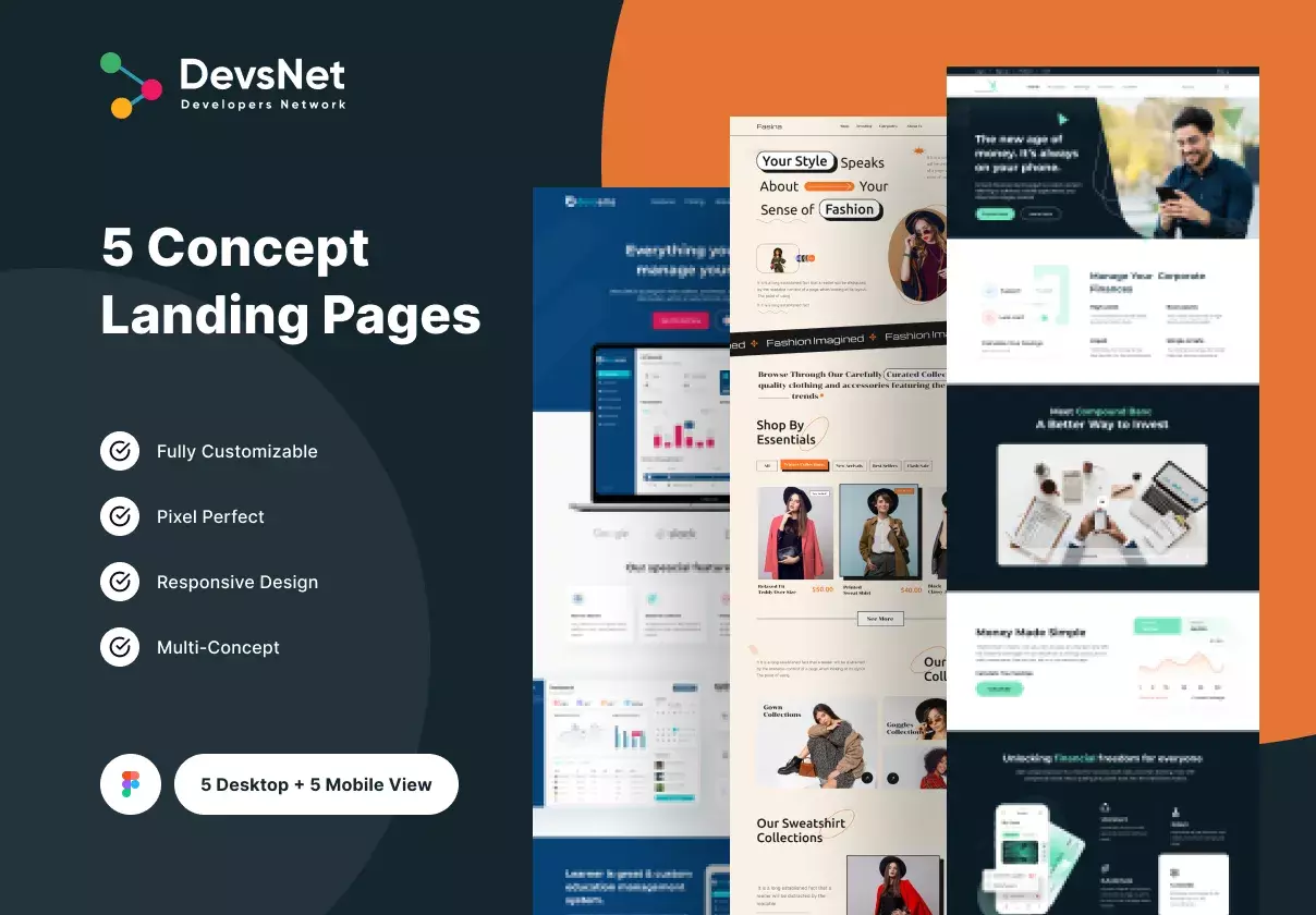 Multi Concept Landing Page