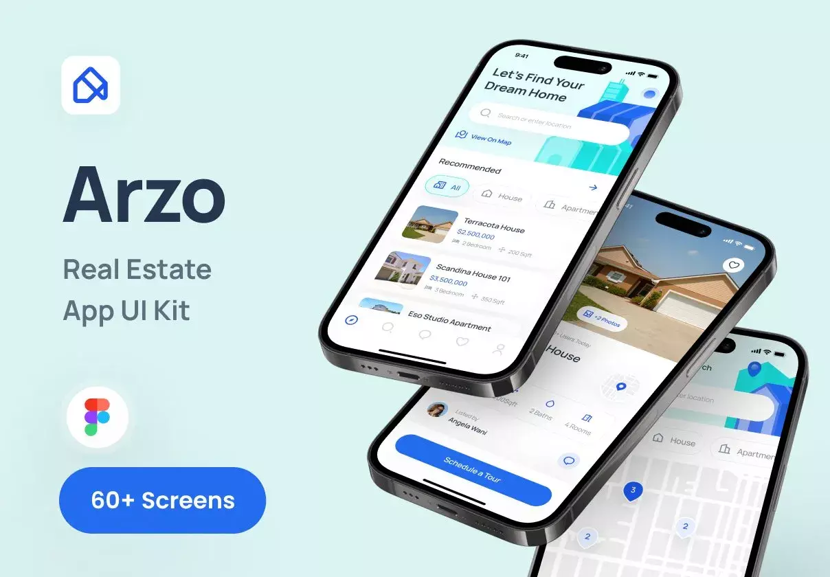 Arzo - Real Estate App UI Kit