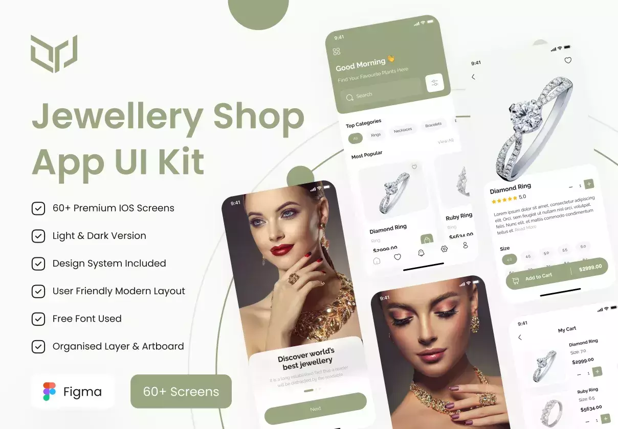 Jewellery Shop App UI Kit