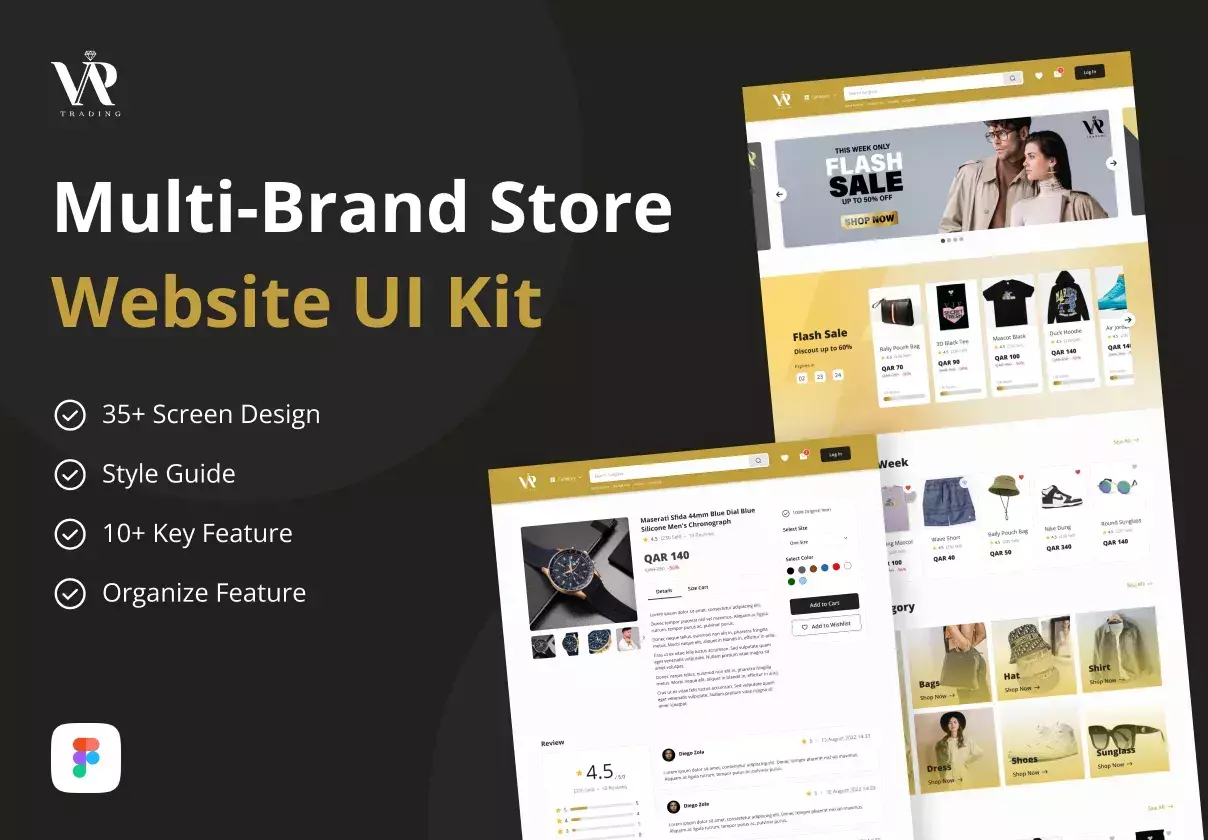 VIP Store - Multi Brand Online Store UI Kit