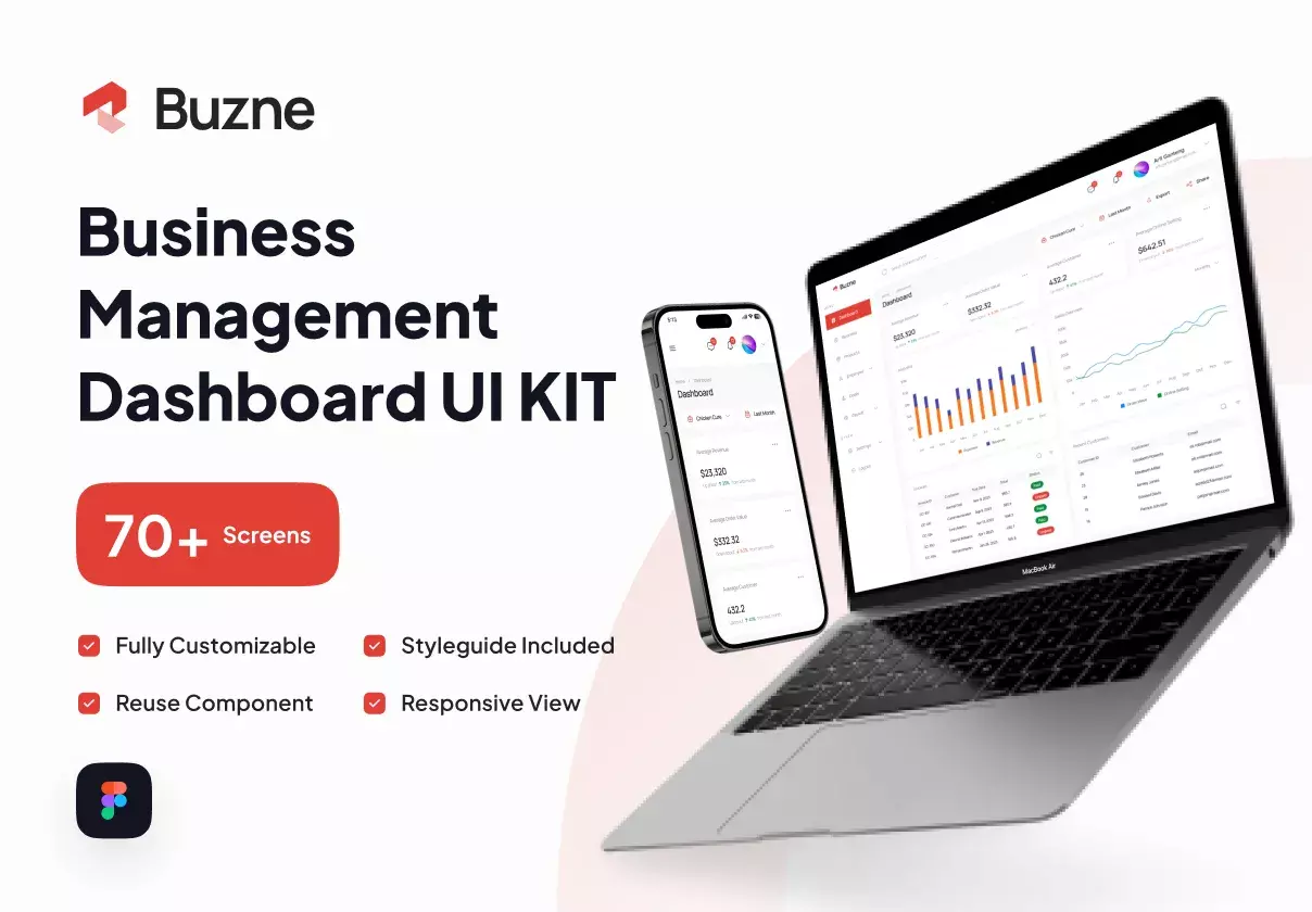 Buzne - Business Management Dashboard UI Kit