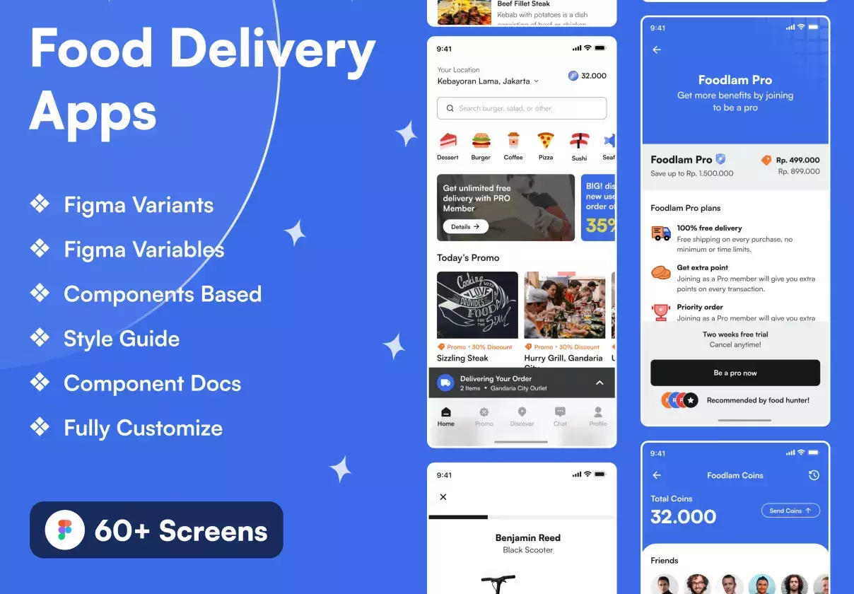 Food Delivery Premium UI KIT