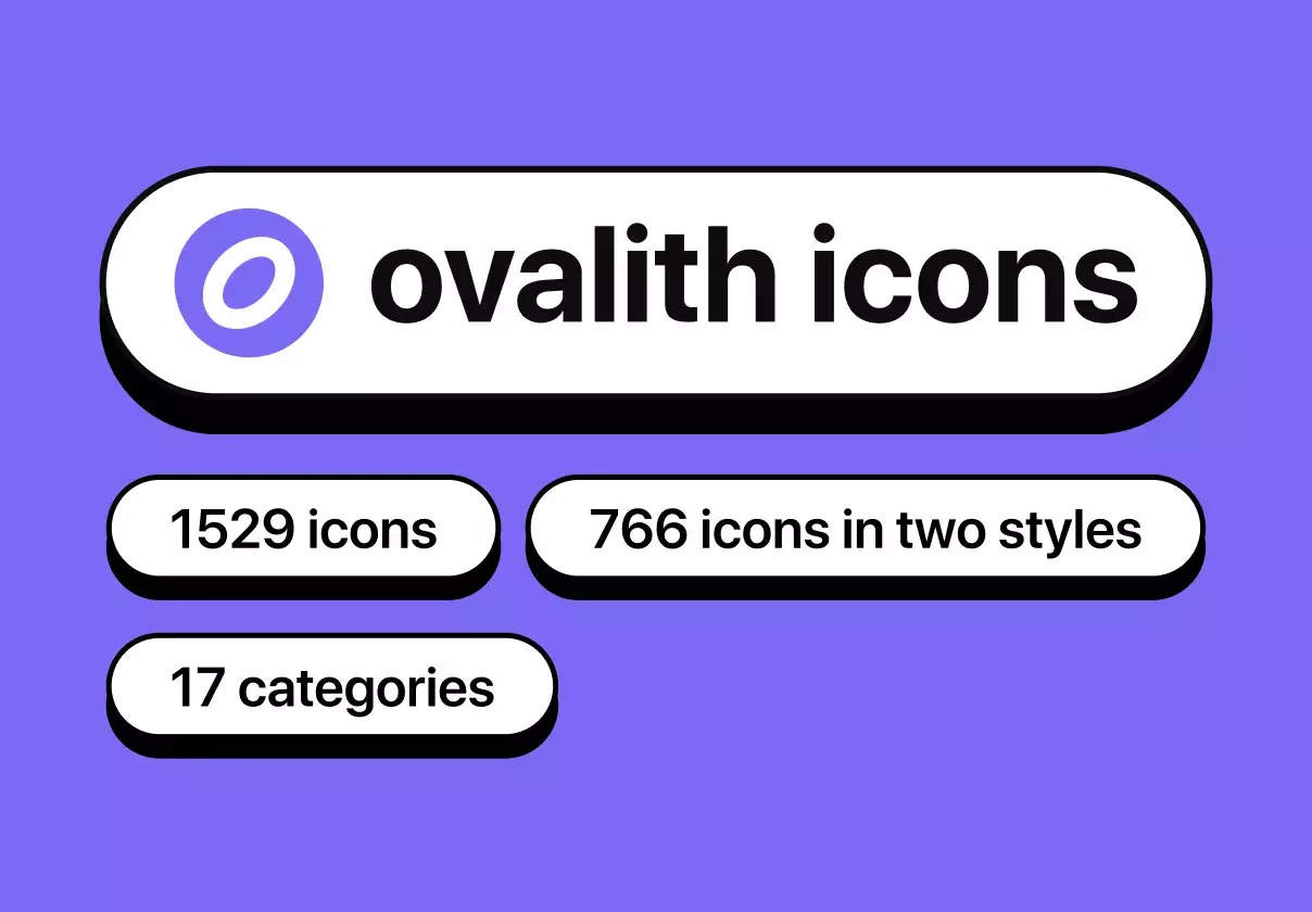 Ovalith icon set