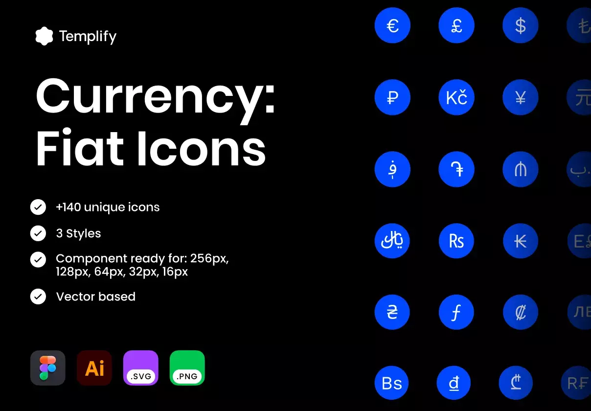 Currency Icons: Fiat currency