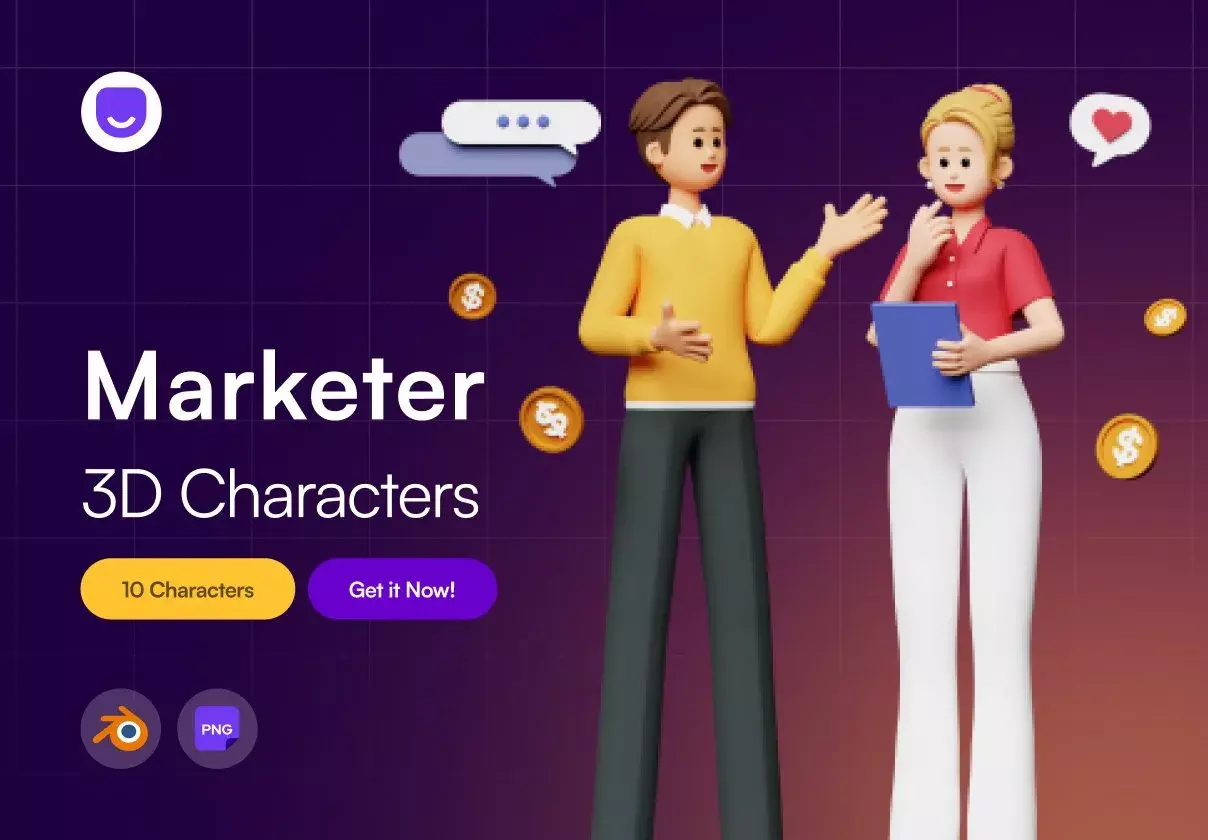 Marketer 3D Character