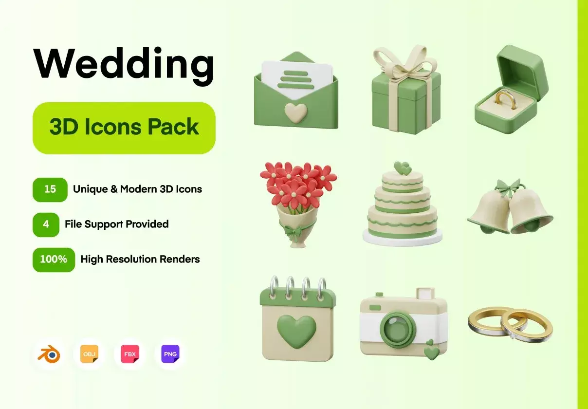 Wedding 3D Icon