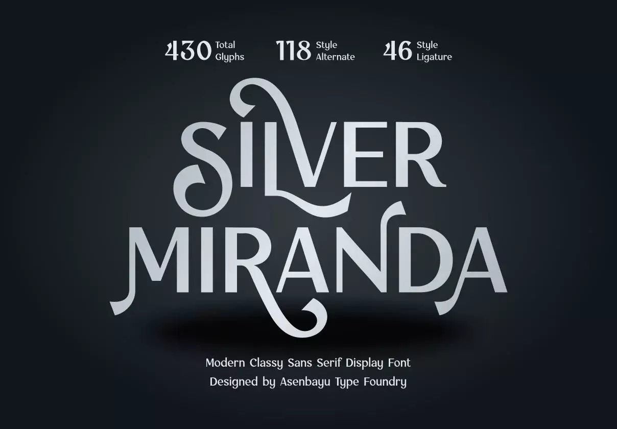 Silver Miranda Font