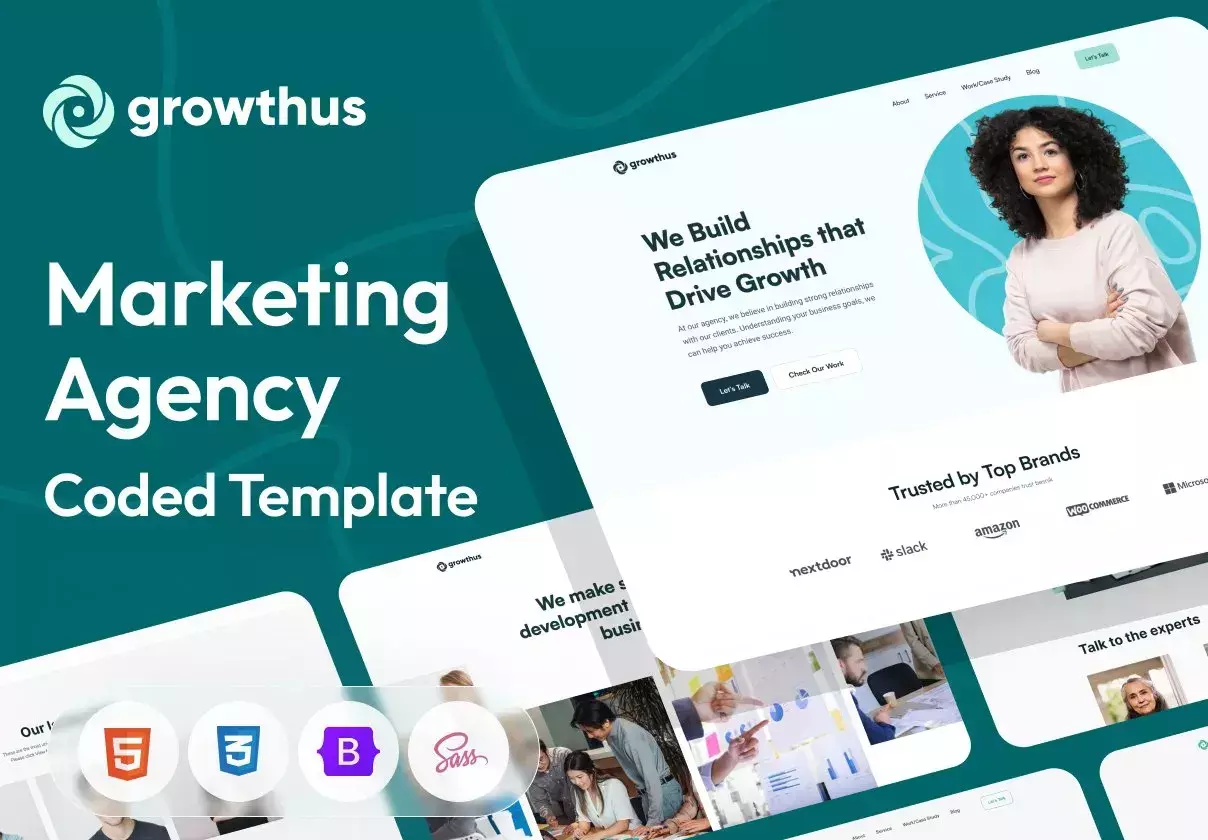 Growthus - Agency Website Template