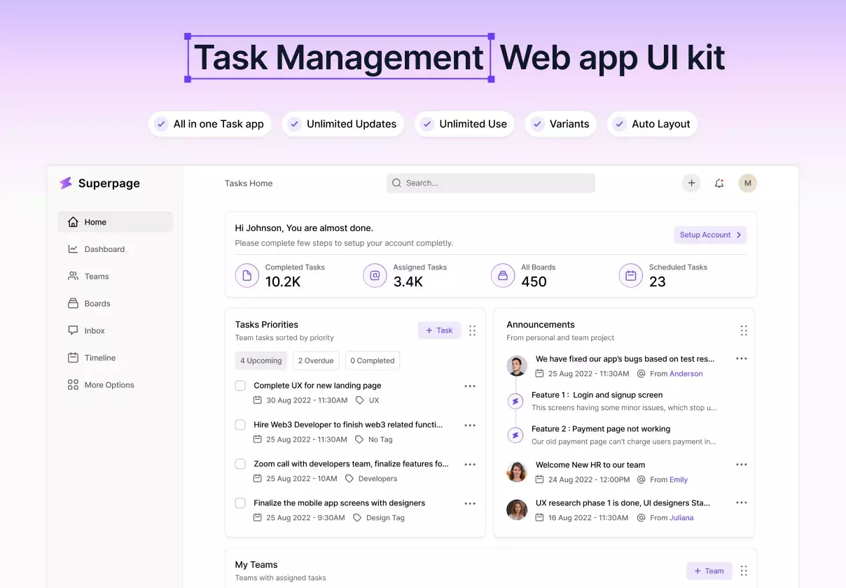 Task and Project Management App