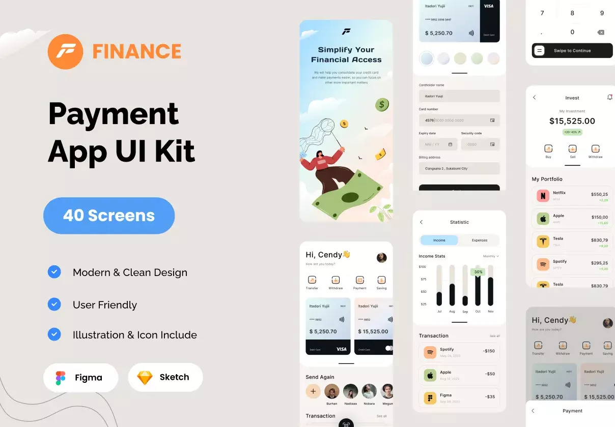 Payment App UI KIT / Fintech