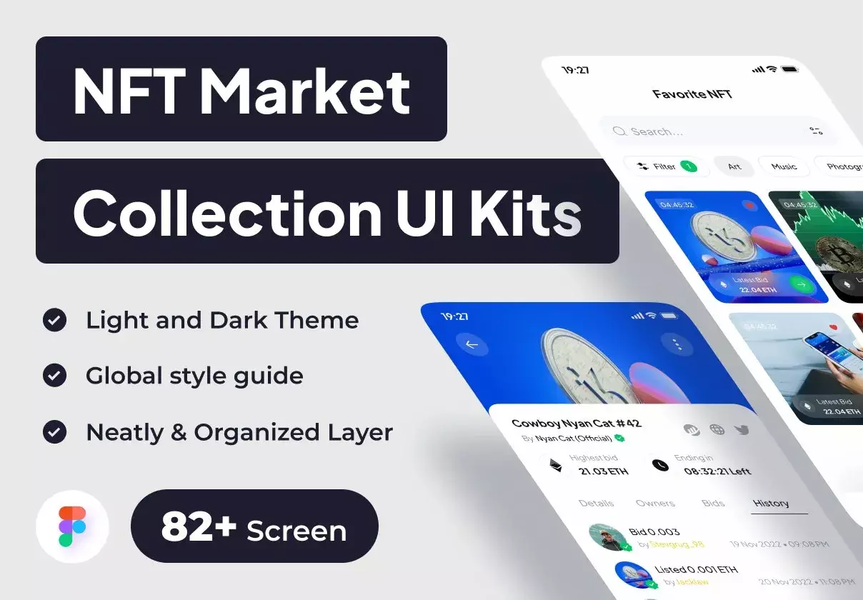 NFT Marketplace ui kit design