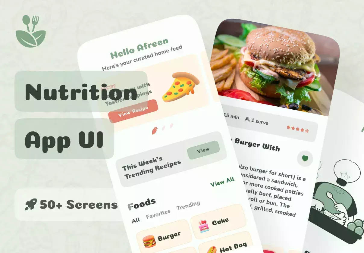 kcal - Nutrition App UI Kit