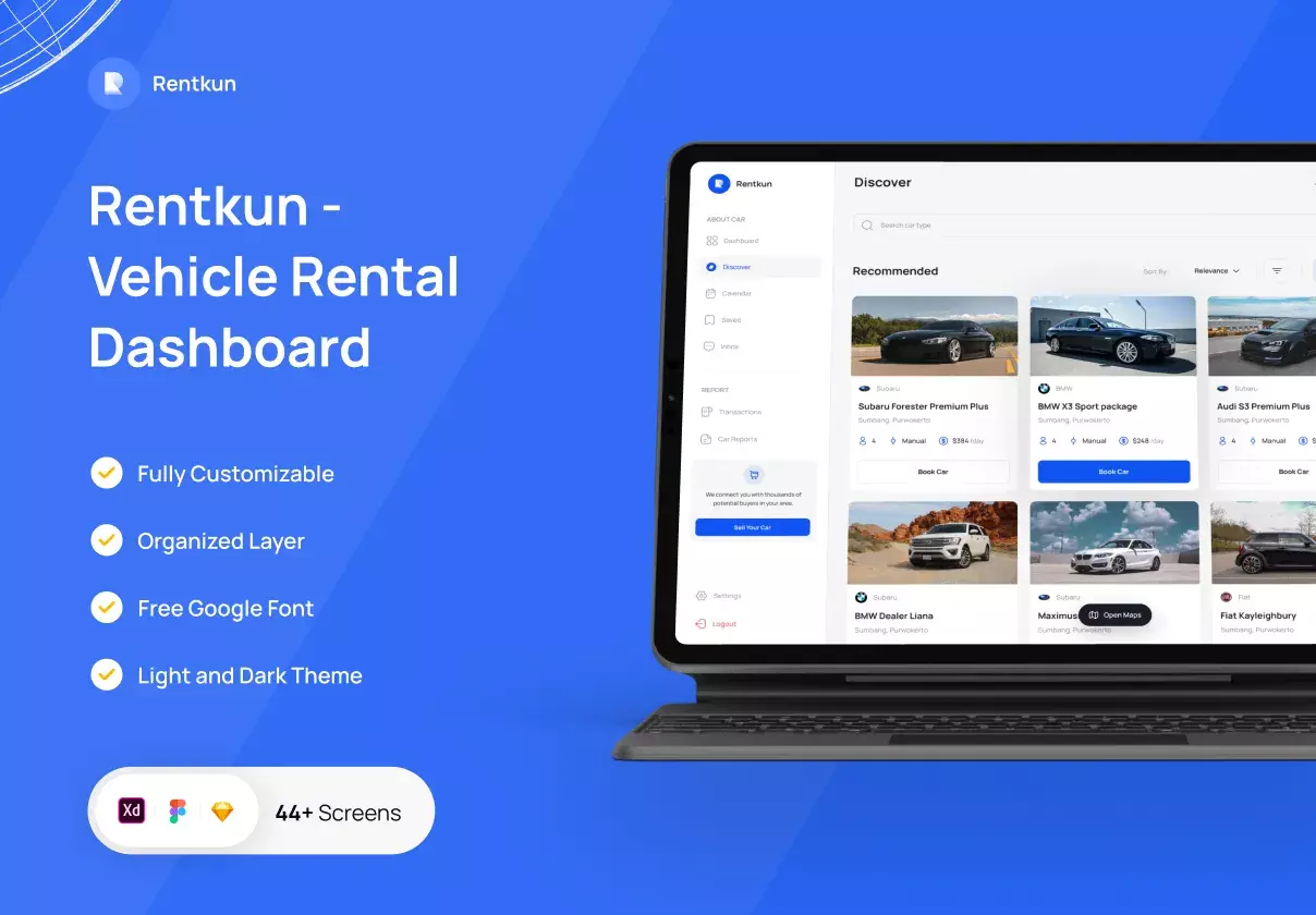 Rentkun - Vehicle Rental Dashboard