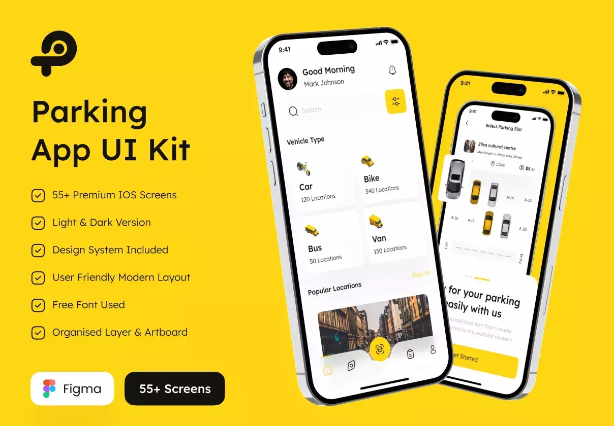 Parking App UI Kit
