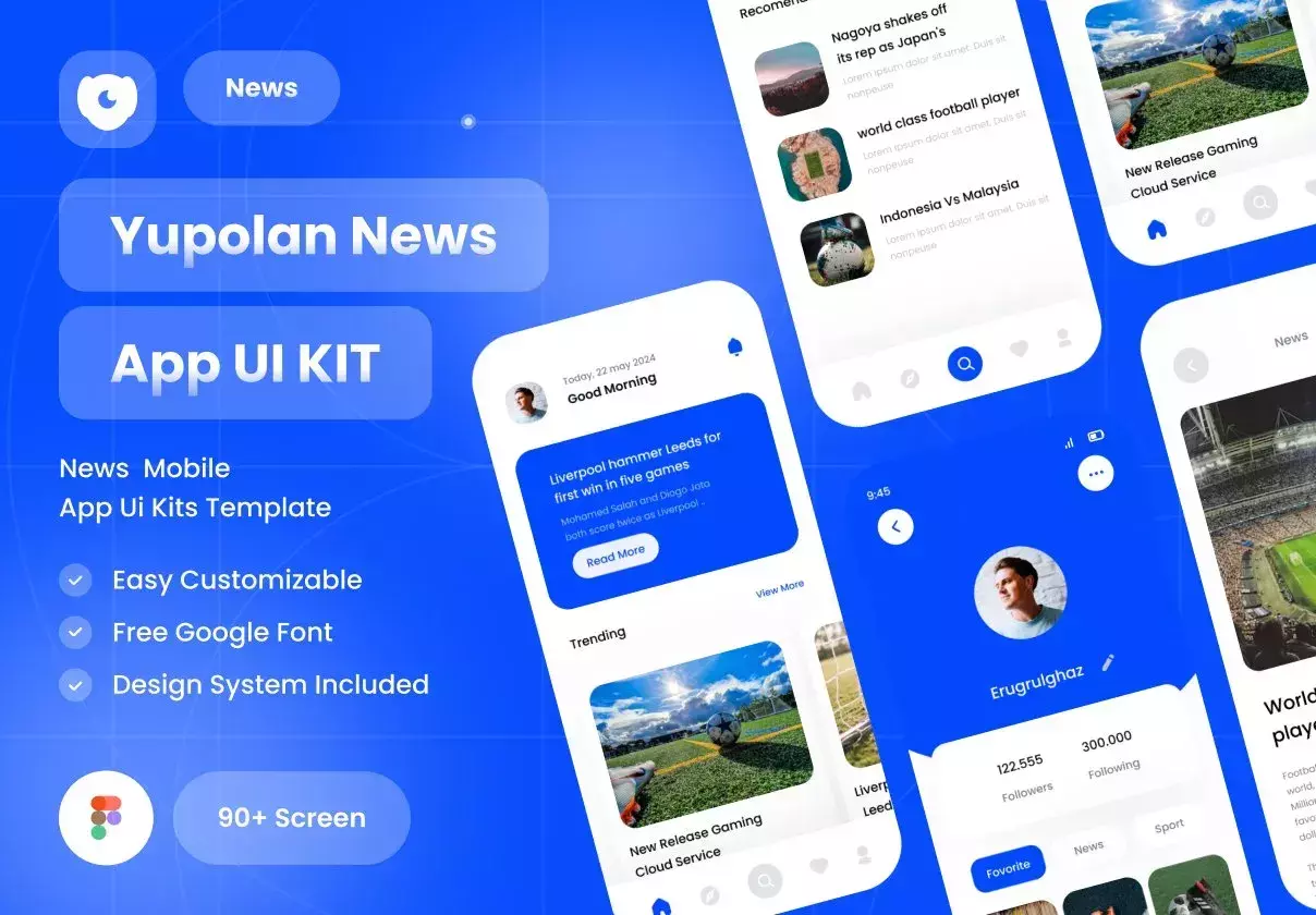 Yupolan - News App UI Kit