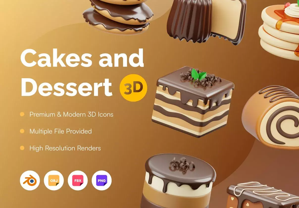 Cakes 3D Icon