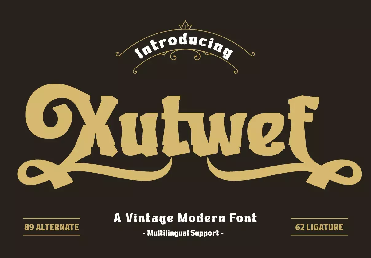 Xutwef | Display Hero Font