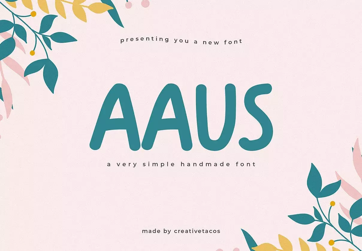 Aaus Handmade Brush Font