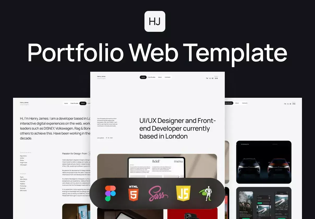 Web Designer & Developer Portfolio Coded Template