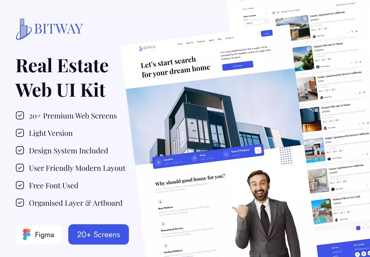 Real Estate Web UI Kit