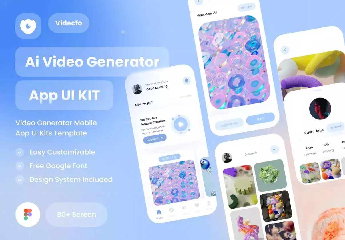 Videcfo - AI Video Generator UI KIts App