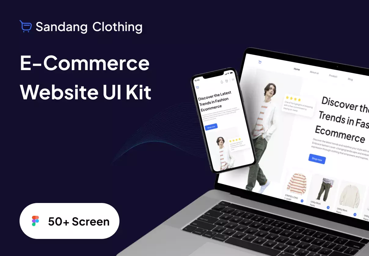 Sandang Clothing - E-commerce Website UI KIT