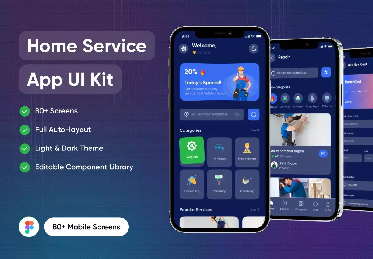 Home Service App Ui Kit