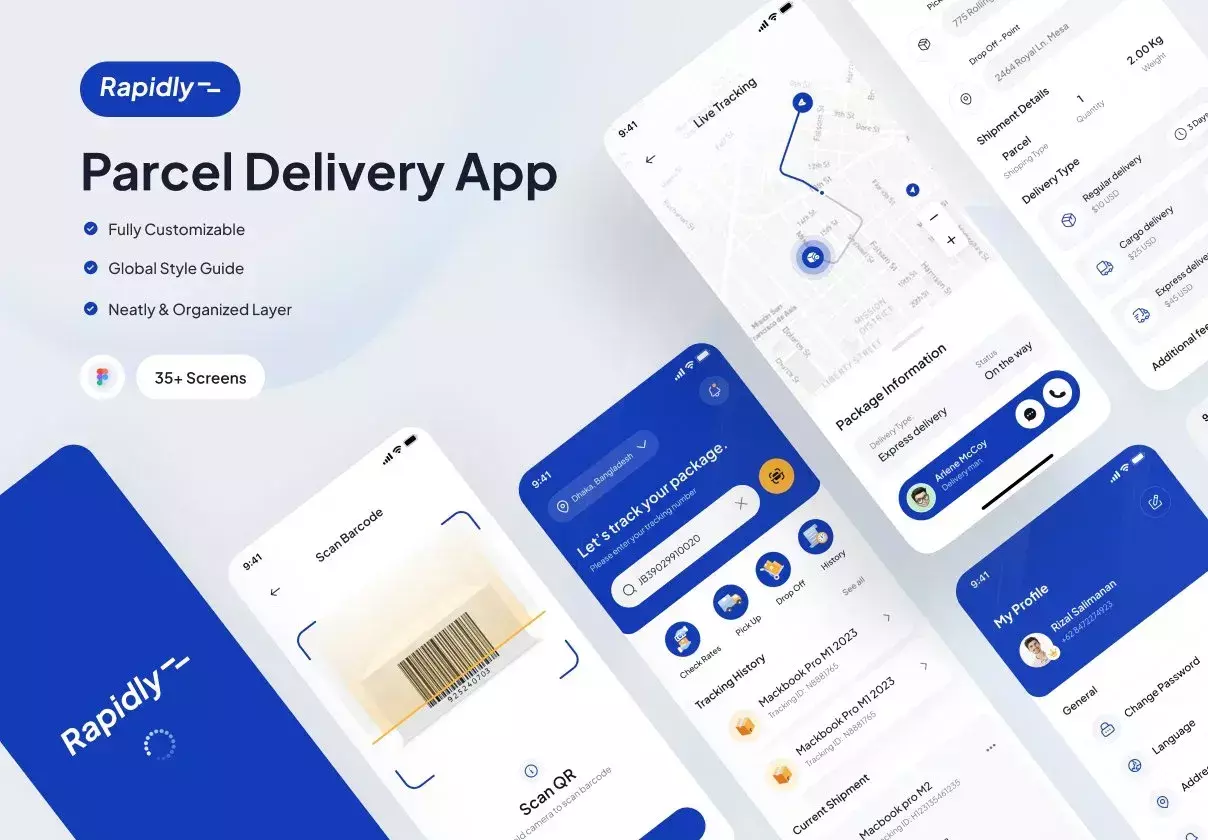 Rapidly- Parcel Delivery App