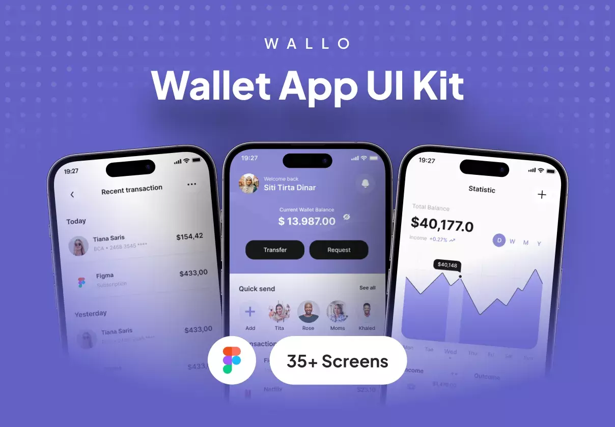 Wallo - Wallet App UI Kit